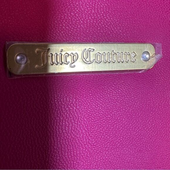 JUICY COUTURE® | Gold Badge TOTE | PINK/BLACK-Sequence | NEW - Picture 4 of 12